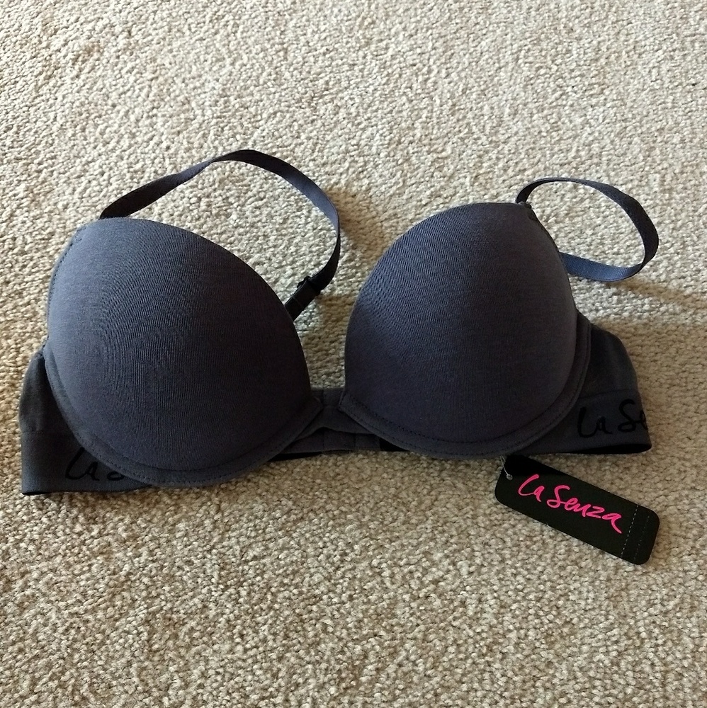 LaSenza 34B Navy Blue Cotton Remix Bra